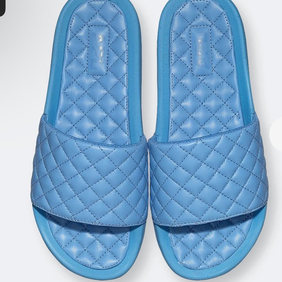 APL Lusso Quilted Slide Coastal blue  Sandals womens 6 - Picture 2 of 13